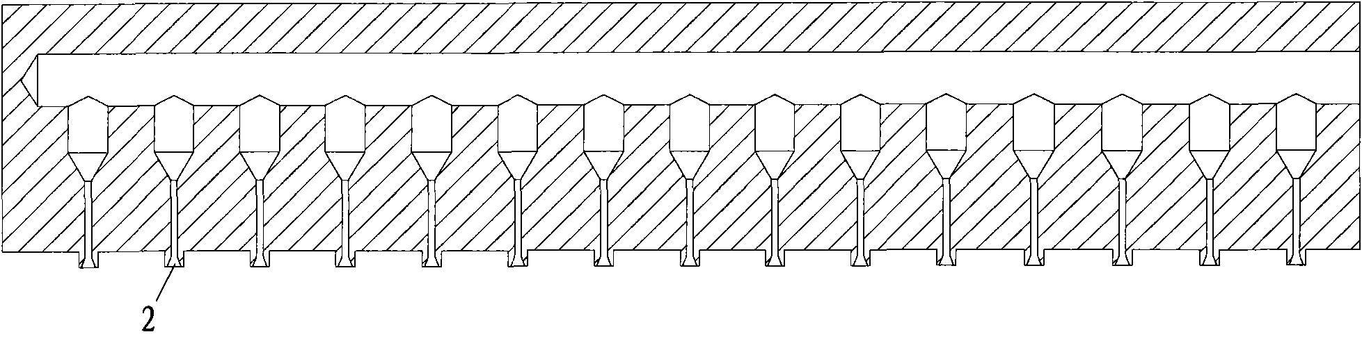 Laying method and laying system of middle support of composite energy-saving glass