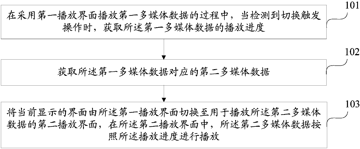 Multimedia data playing method and device