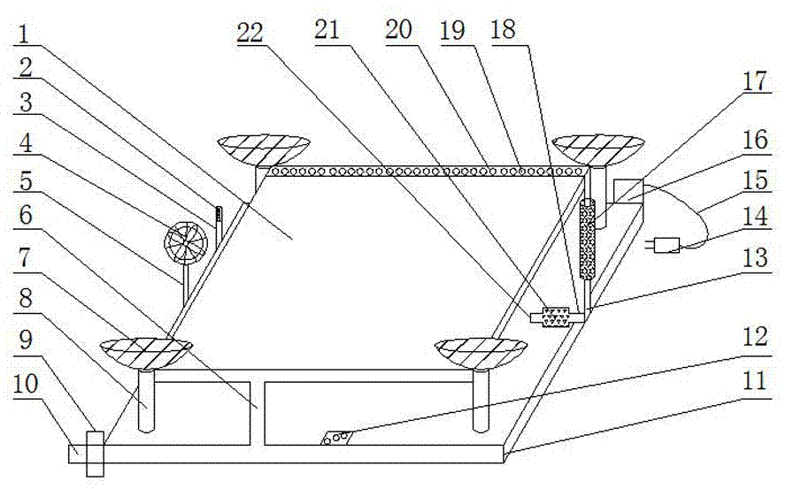 Novel heat radiation device for computer circuits