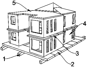 Fully-removable reusable frame prefabricated building