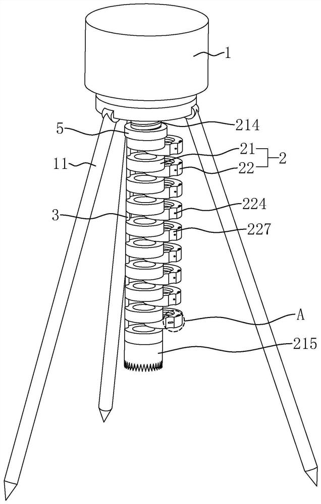 A soil sampling device