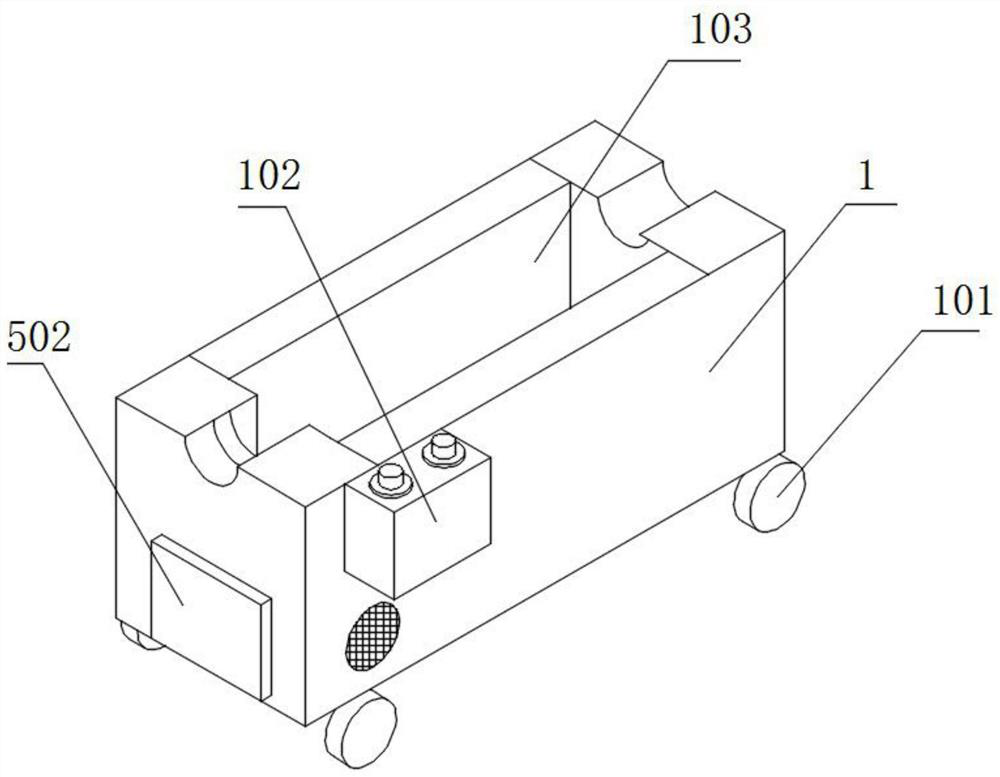 Roller cleaning device with crack repairing structure