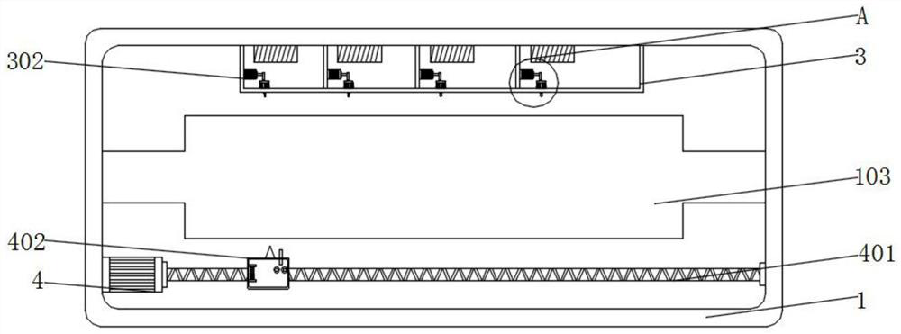 Roller cleaning device with crack repairing structure