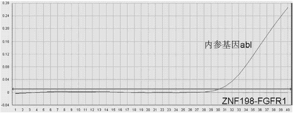 Oligonucleotide, method and kit for detecting ZNF 198-FGFR1 fusion gene in sample