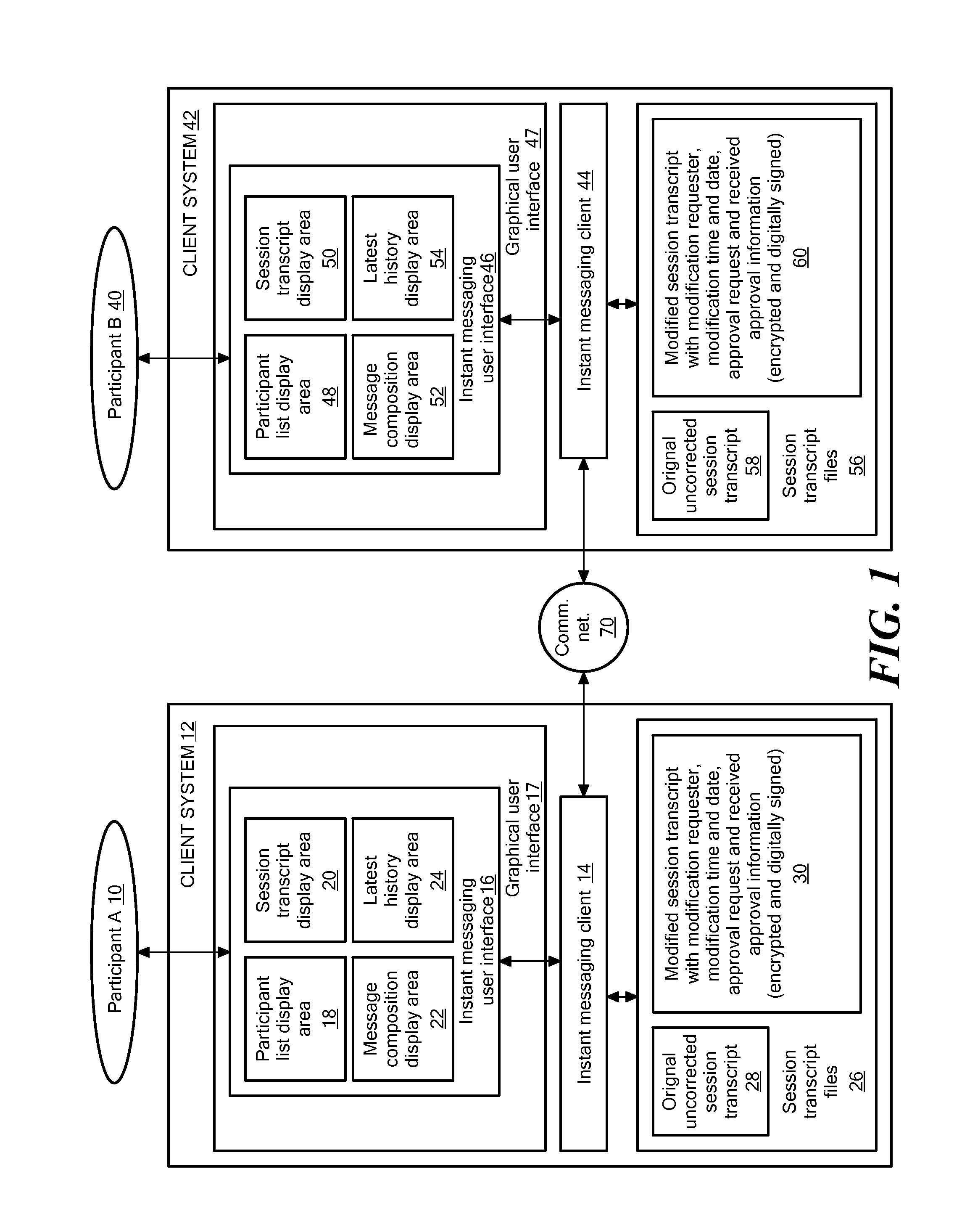 Method and system for providing collaborative moderation and correction of message history in an instant mesaging session