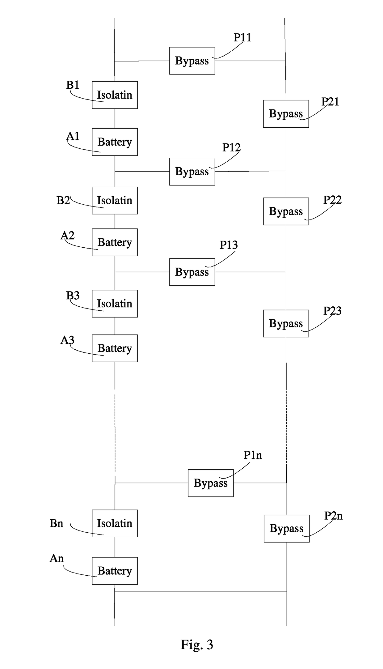 Battery management system and method for managing isolation and bypass of battery cells