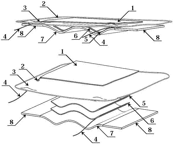 Piezoelectric friction electric hybrid wearable nano generator and preparation method thereof