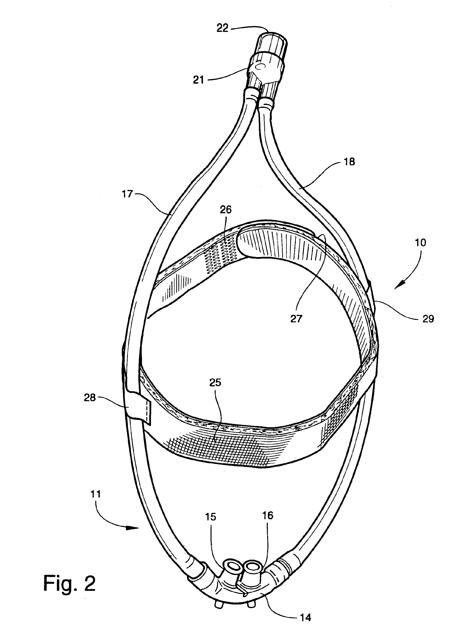 Headwear for use by a sleep apnea patient