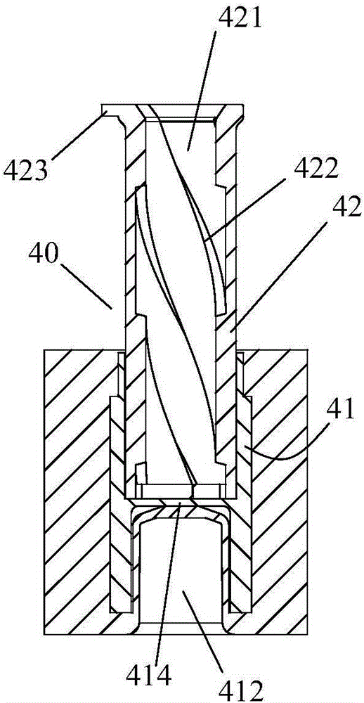 Reagent card box provided with pressing-type magnetic bead transfer mechanism