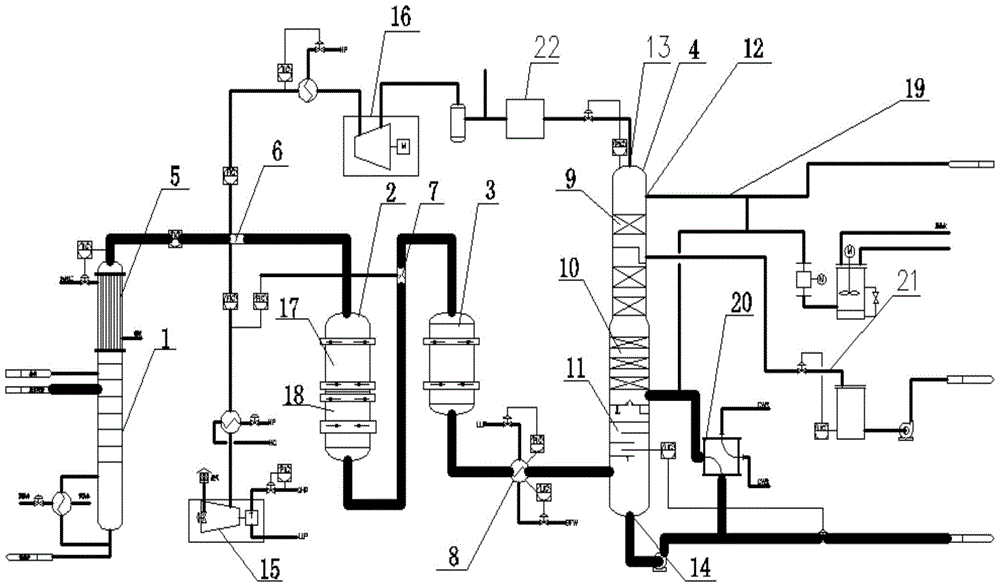 Oxidative absorption system and method for producing acrylic acid from propylene