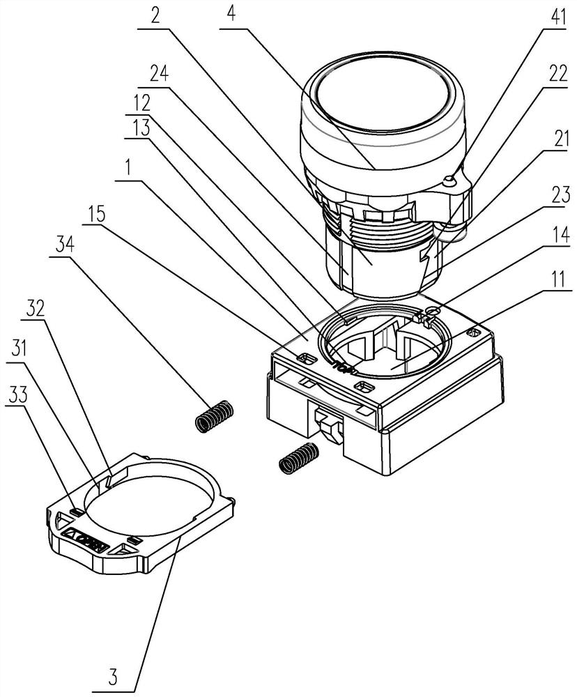 Touch button for button switch