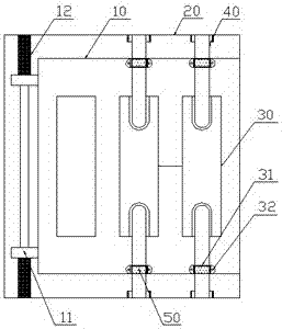 Core box structure for manufacturing integrated sand core of diesel engine