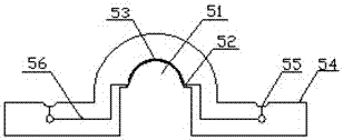 Core box structure for manufacturing integrated sand core of diesel engine