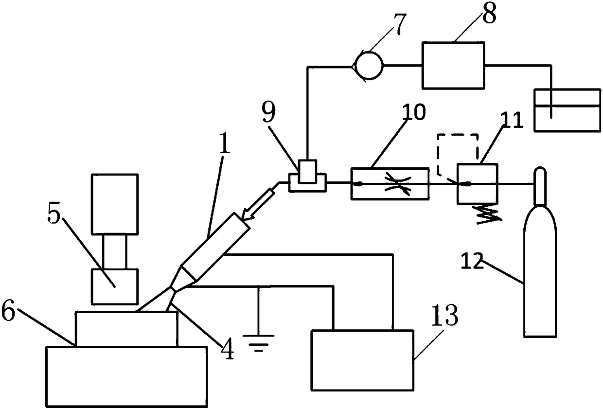 Method for carrying out auxiliary cutting through atomized cold plasmas