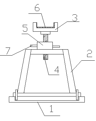 Feeding frame mechanism of cutting machine for machining tamper mould of tablet press