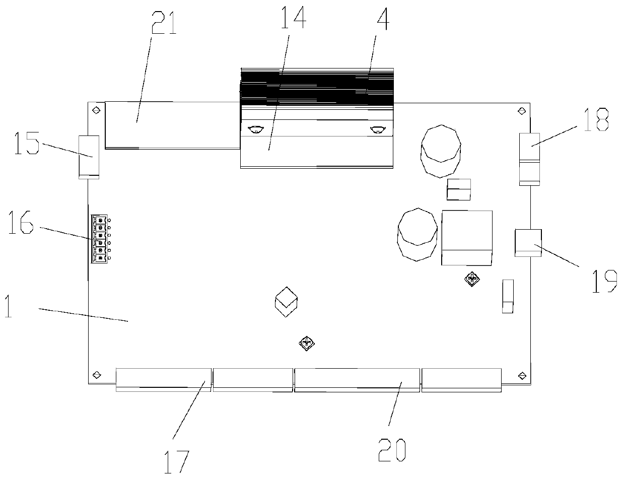 Rail transit platform door controller with high dustproof, waterproof and electromagnetic compatibility levels