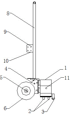 Eleven-head chiseling machine