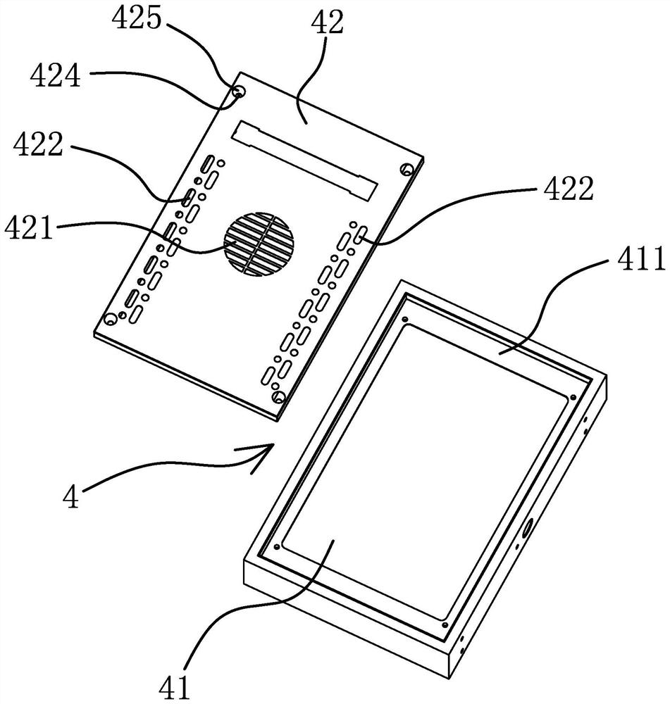 Heating structure of food taking cabinet