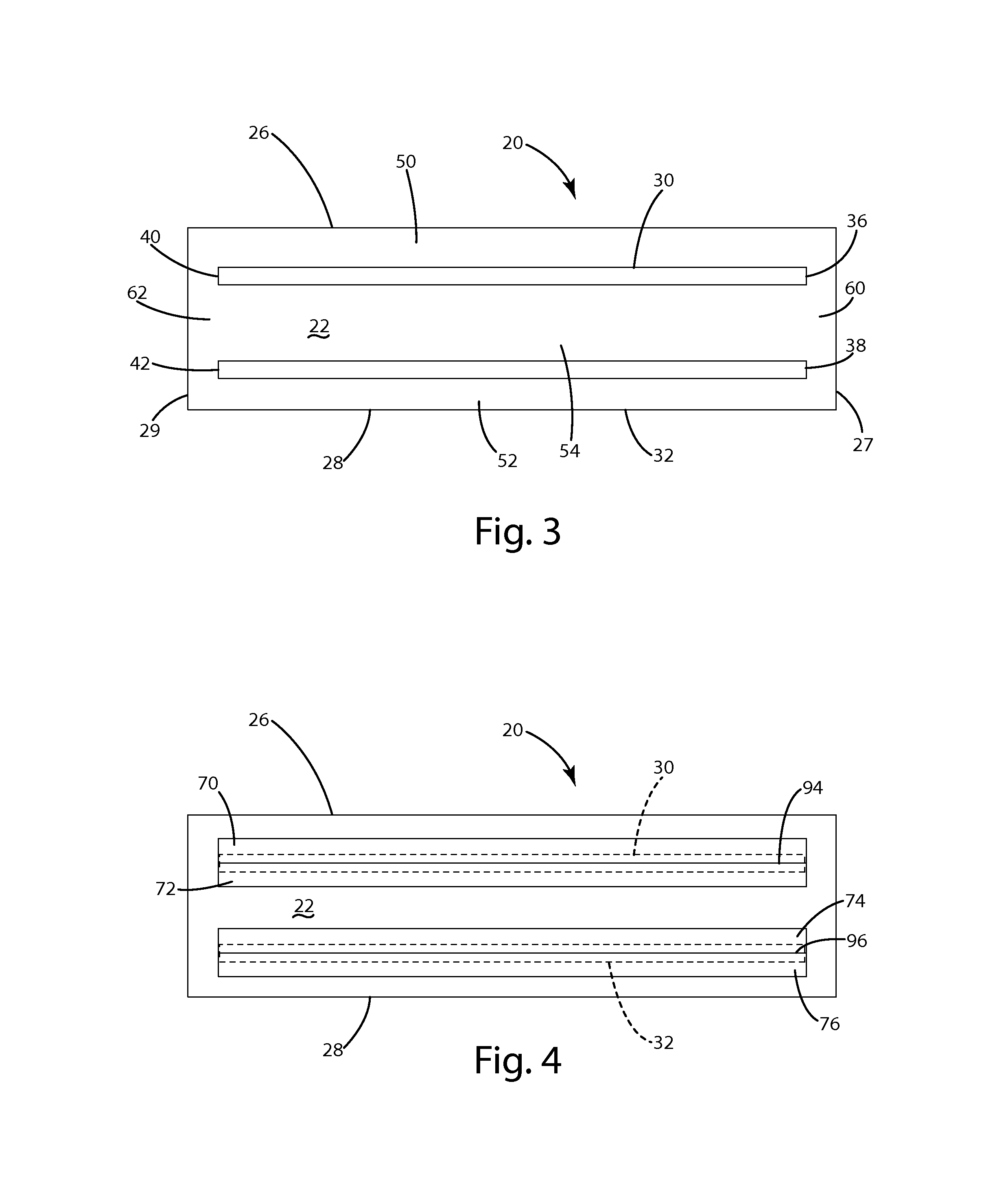 I-beam construction in a hockey blade core