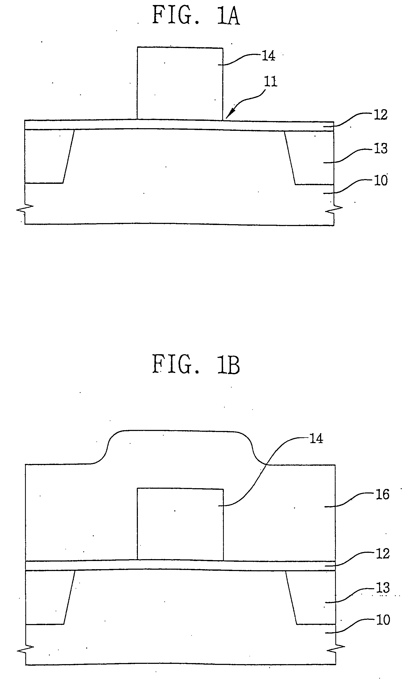 Method of enlarging contact area of a gate electrode, semiconductor device having a surface-enlarged gate electrode, and method of manufacturing the same