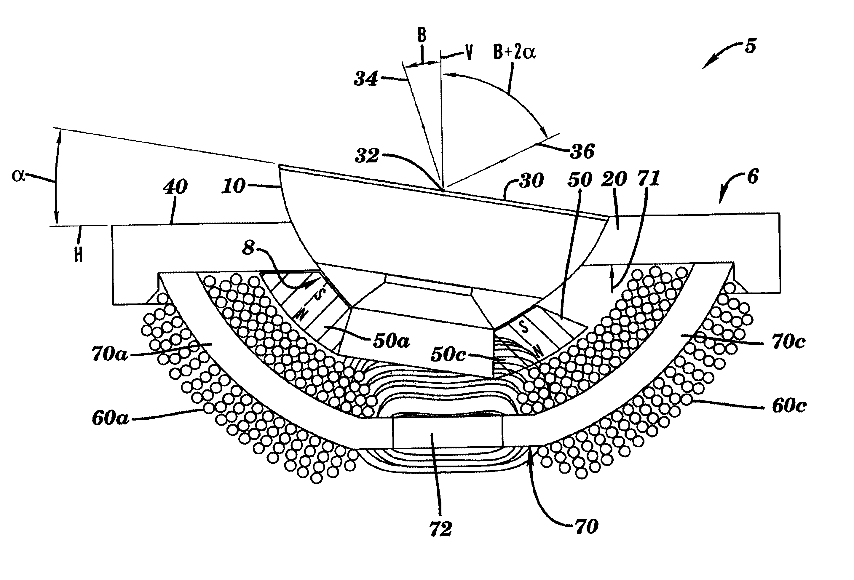 Method and apparatus for beam deflection