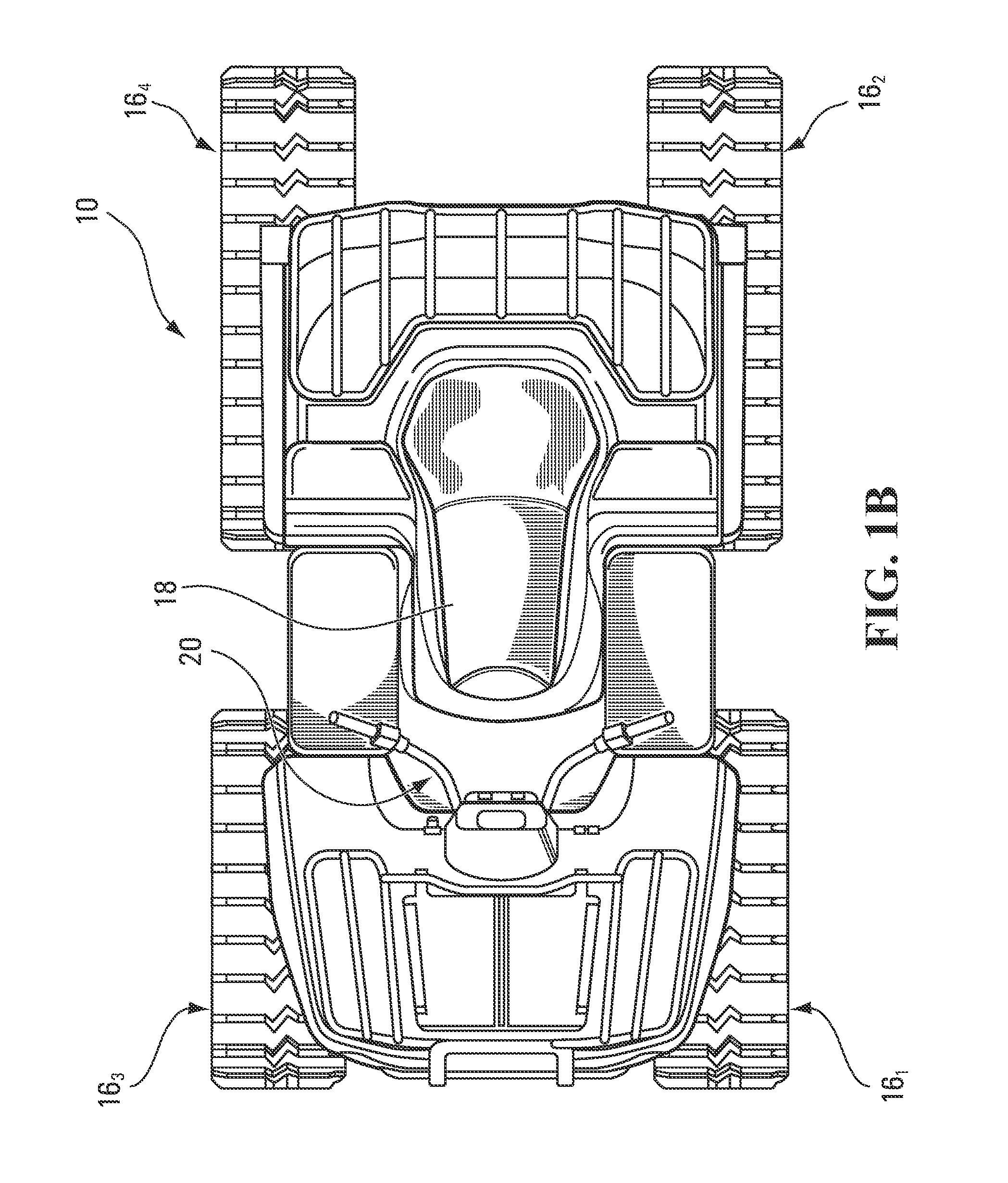 Wheel of a track assembly of a tracked vehicle