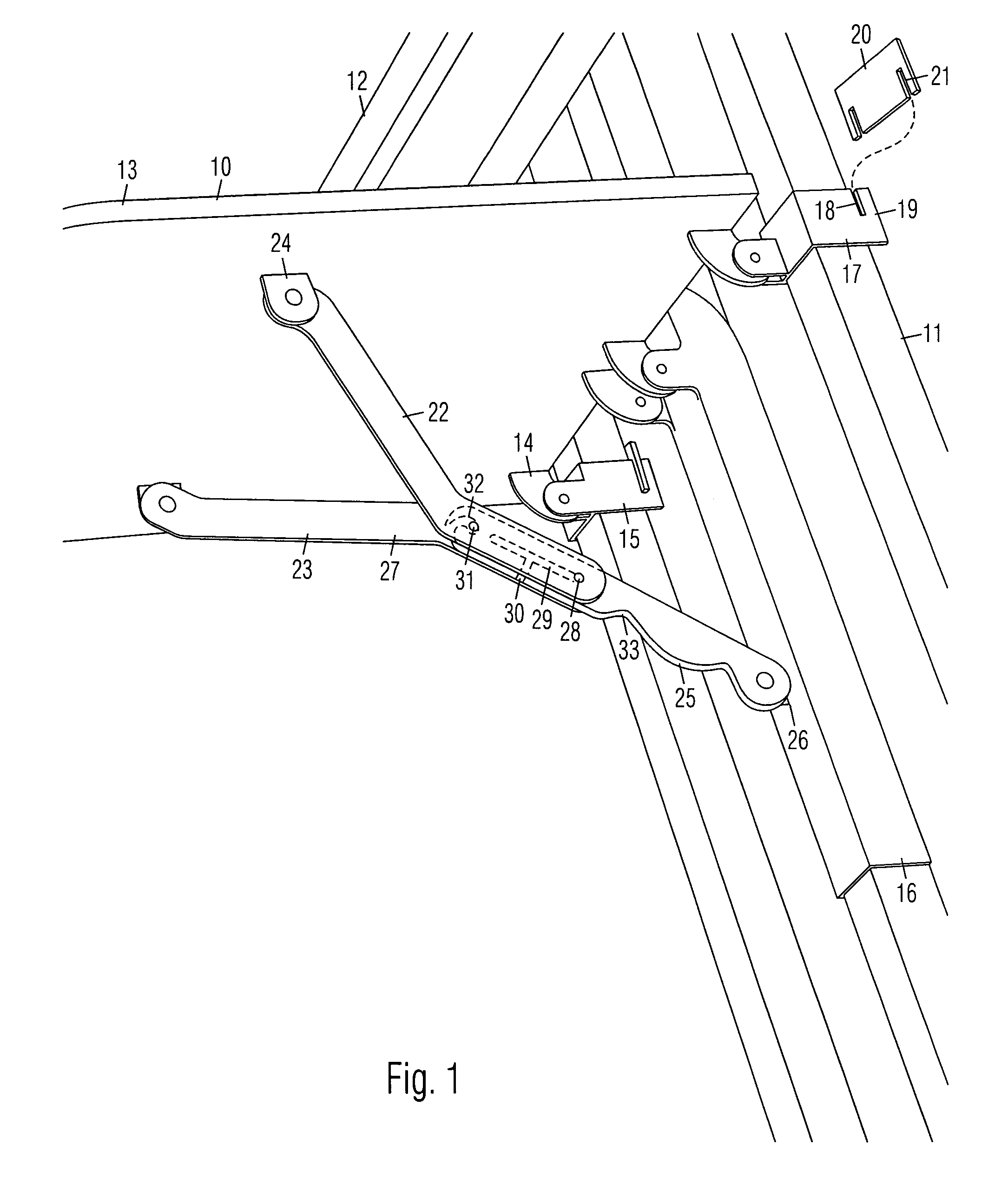 Folding table for mounting on handrail