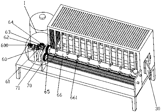 An automatic feeding and watering device for raising chicken cages