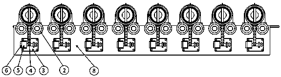 Real-time monitoring device for rollers of high-temperature roller kiln