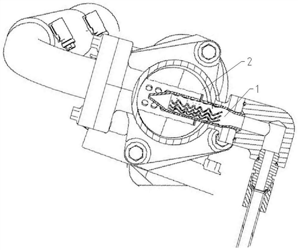 Fuel gas mixer of engine