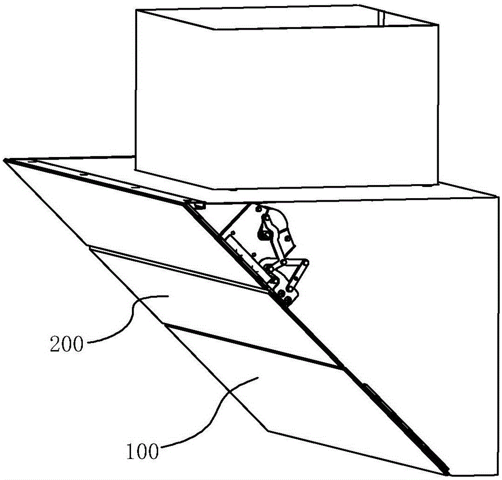 Driving mechanism of smoke barrier of smoke exhaust ventilator