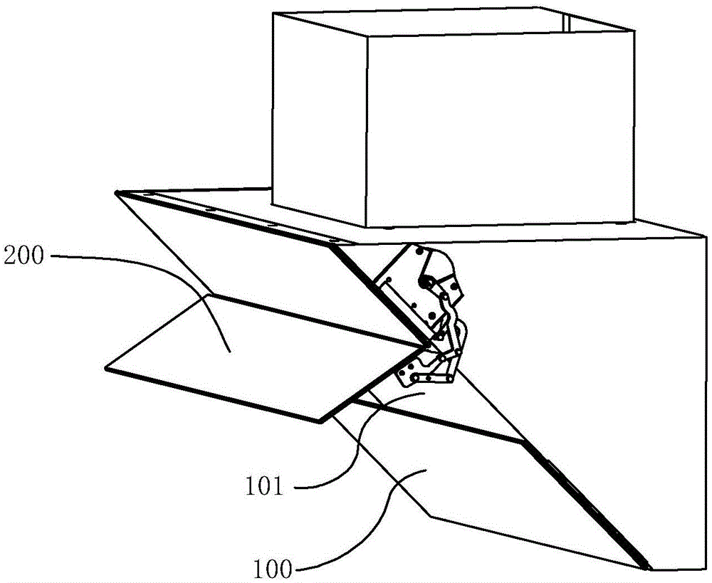 Driving mechanism of smoke barrier of smoke exhaust ventilator