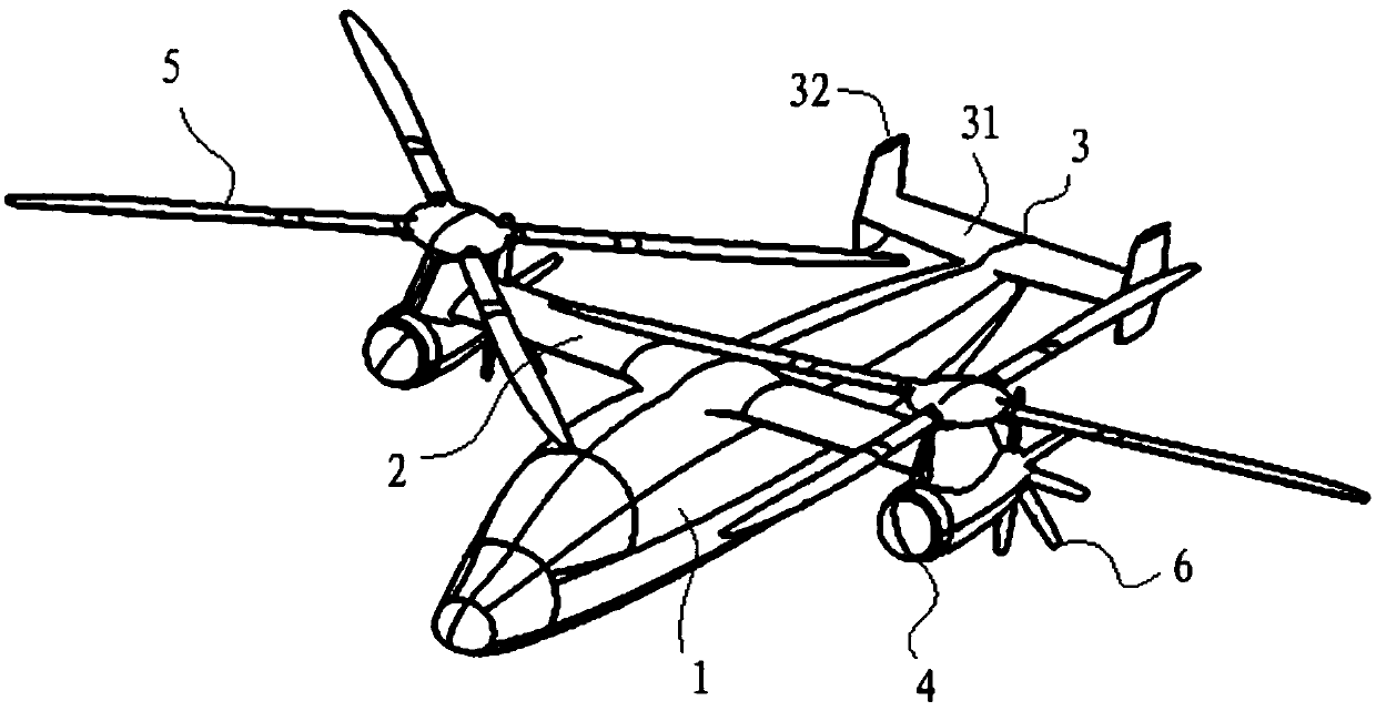 Transverse arrangement type composite thrust high-speed helicopter