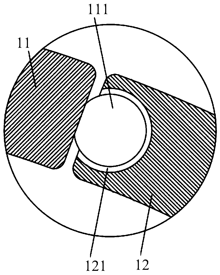 Supporting device for secondary lining of tunnel vault of broken area of high seismic zone