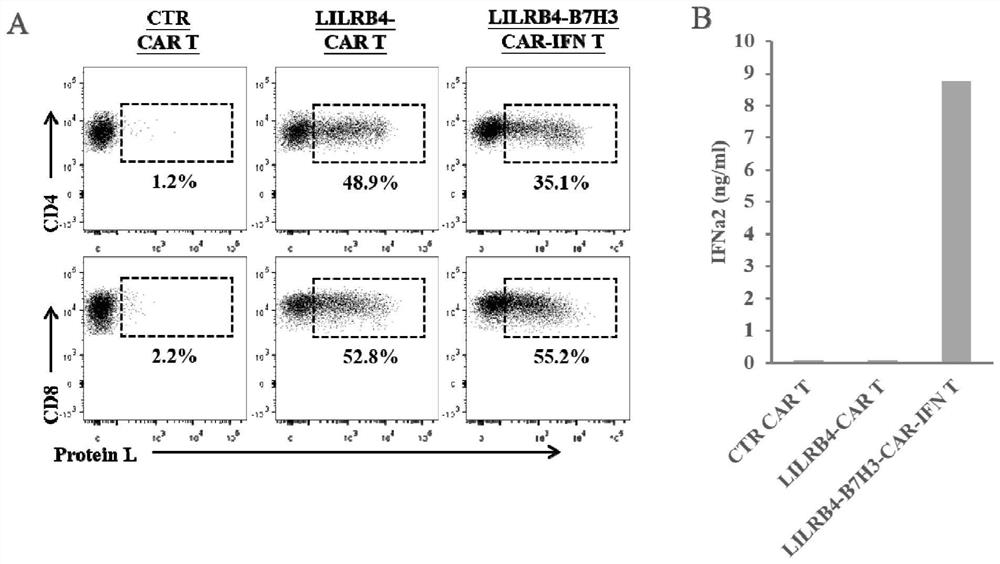 A kind of lilrb4 and b7-h3 dual targeting chimeric antigen receptor and its application