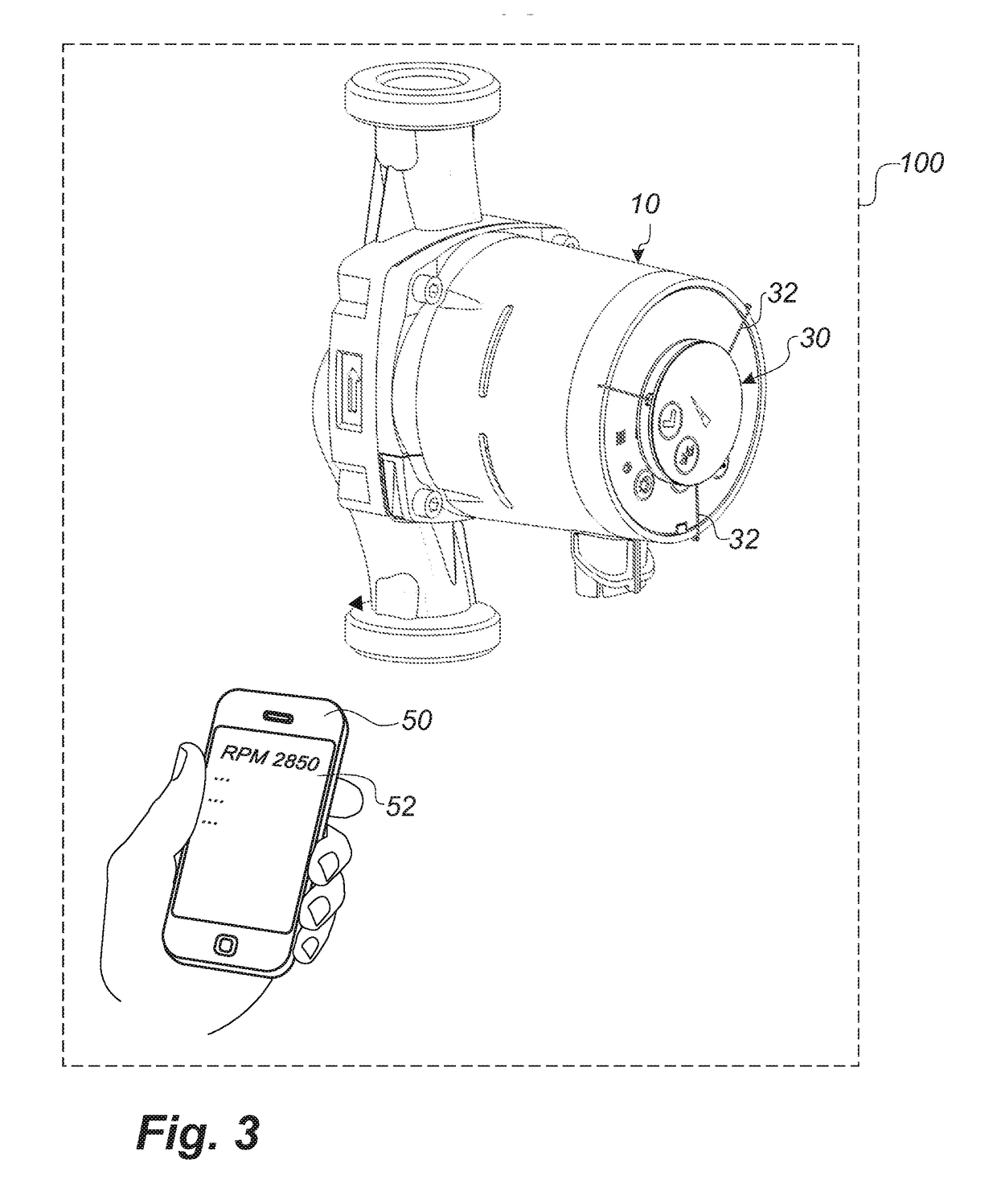 Electronic converter unit for retrofitting to an external part of a housing of a pump unit