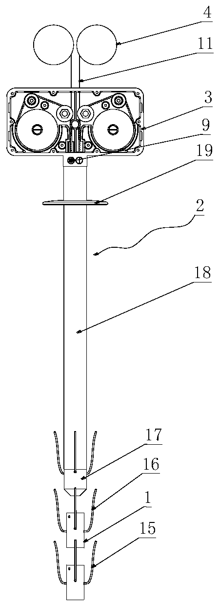 Stratum displacement monitoring method based on belt driving