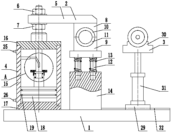 Fast mounting mechanism of weaving shaft