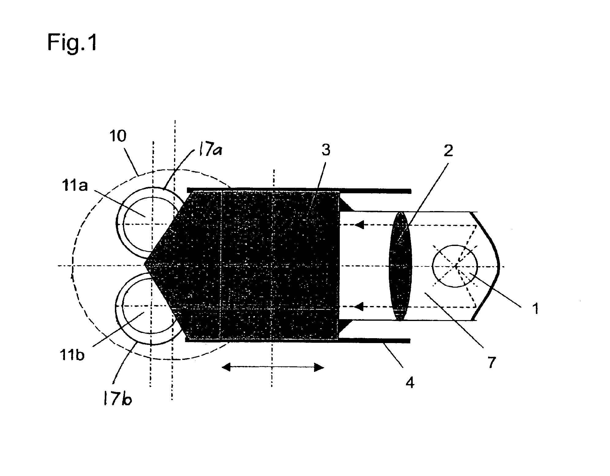 Prism construction for simultaneous zero-degree and oblique illumination of a stereoscopic surgical microscope