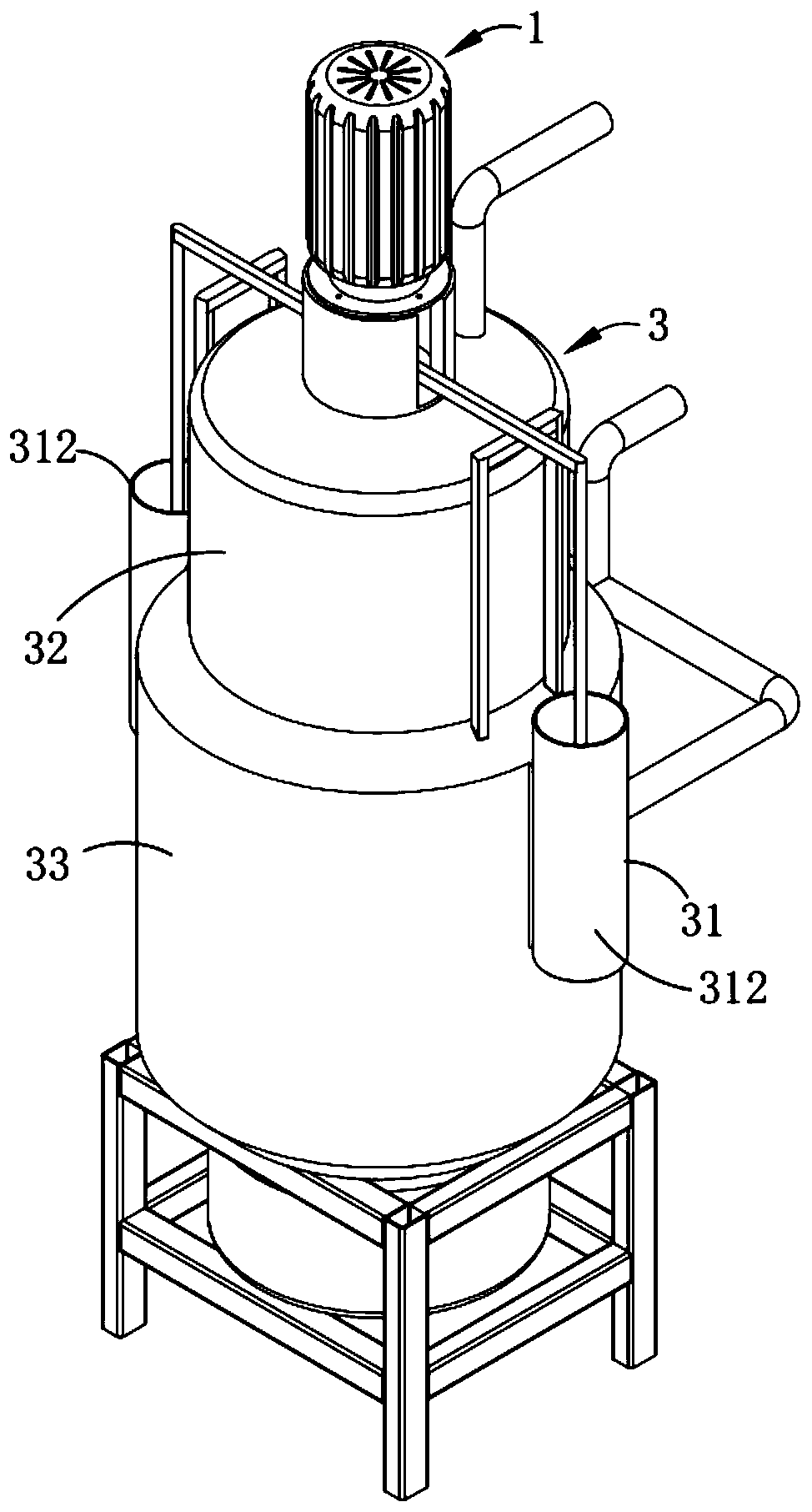 A kind of furan resin production system and process