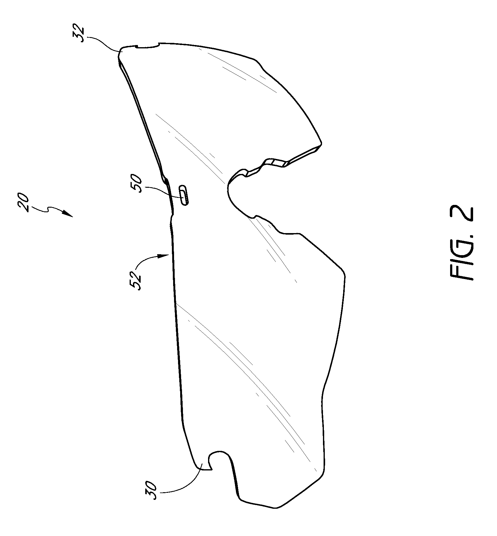 Eyeglass with enhanced ballistic resistance