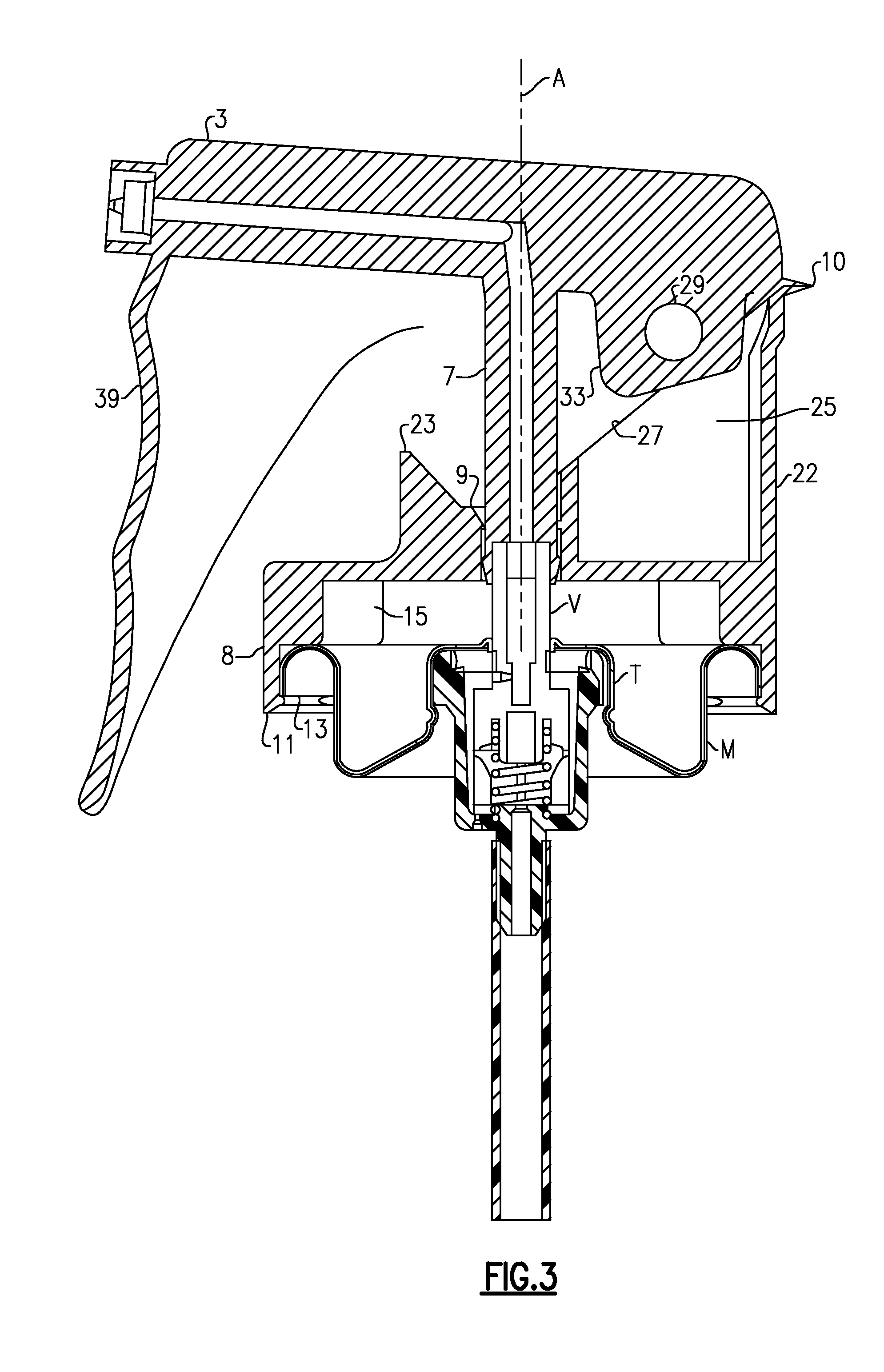 One-piece trigger cap for a spray dispenser