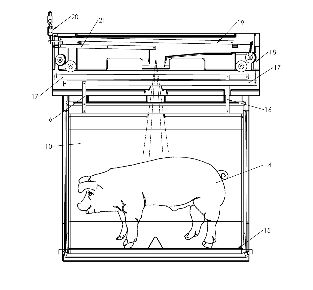 Livestock weight marking system