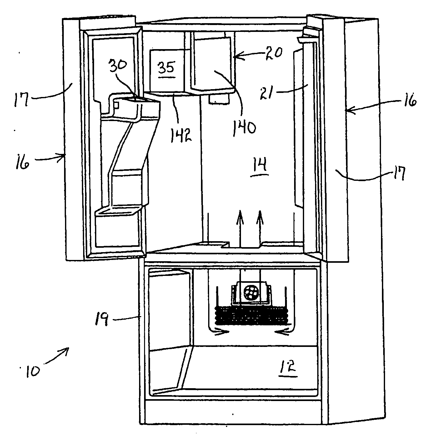 Refrigeration system for refrigeration appliance