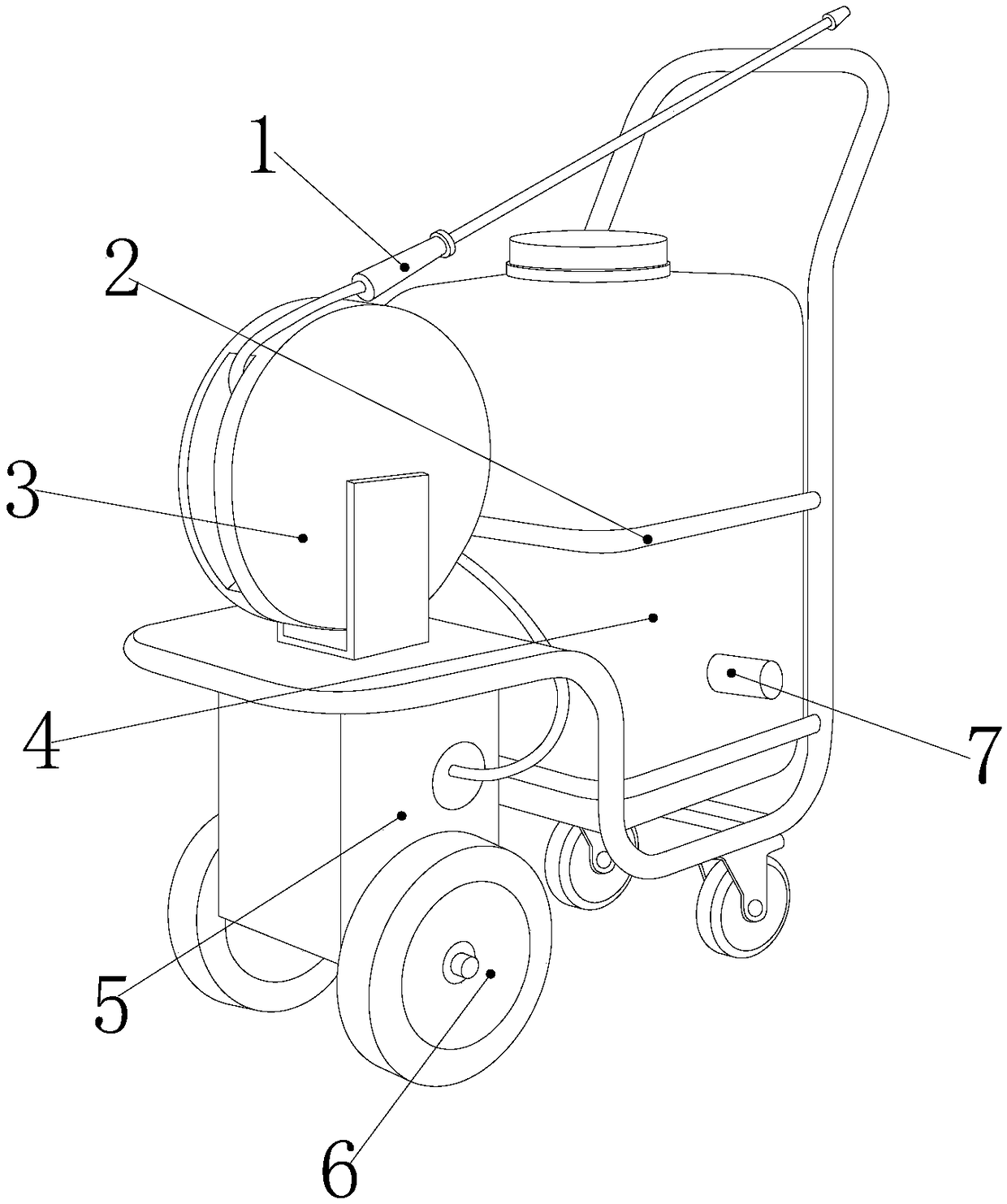 Automatic dispensing sprayer for agricultural pesticide application