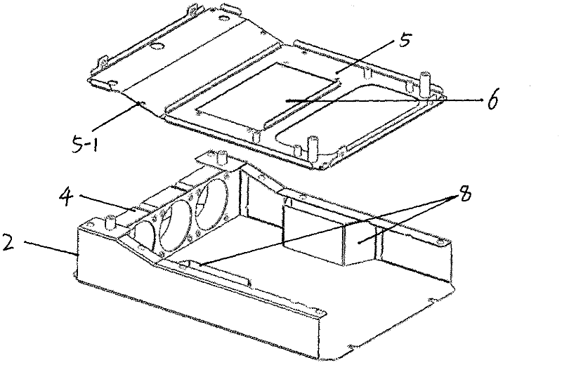 Heat-radiating structure of frequency converter