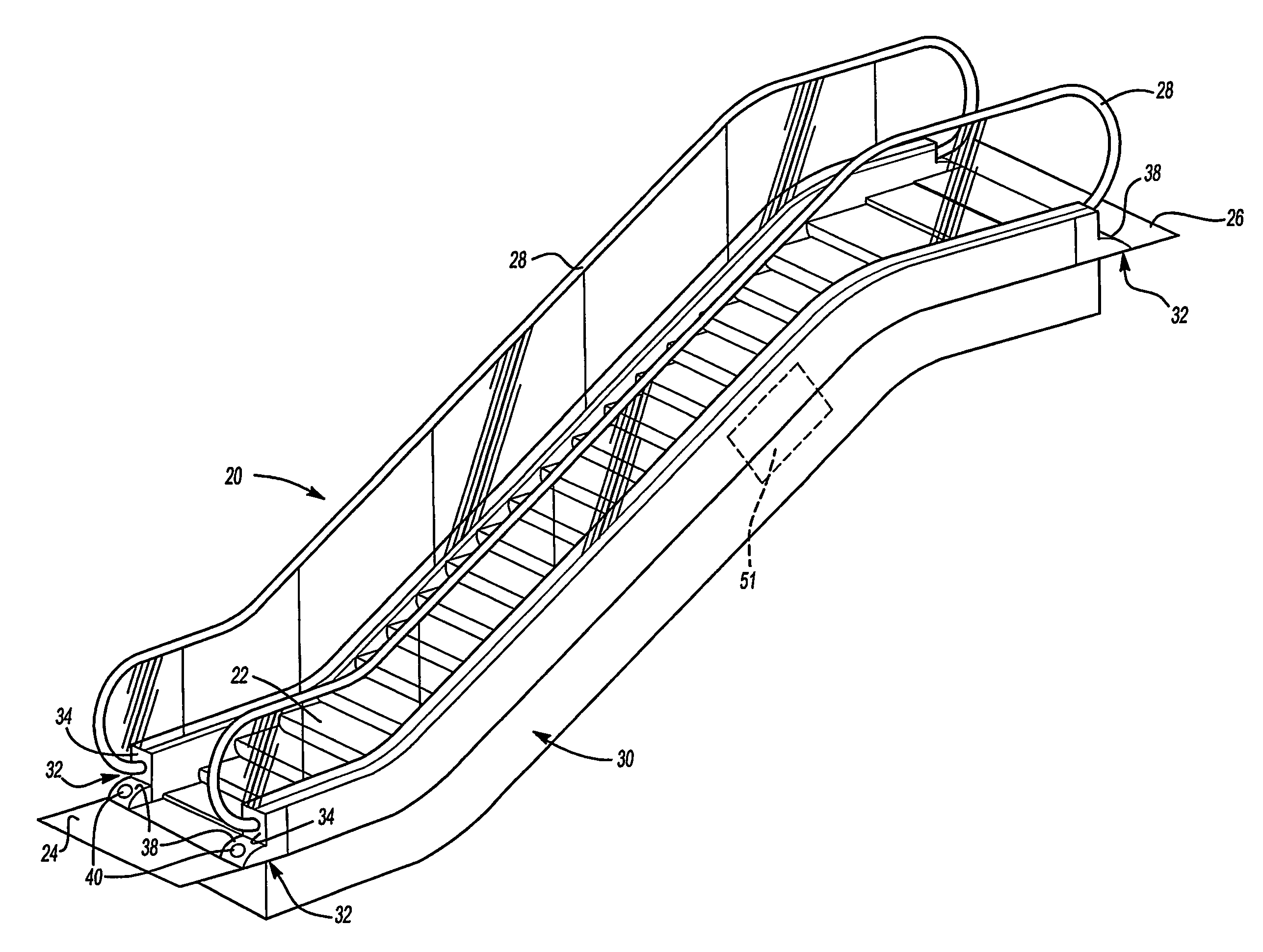 Traffic flow indicator for a passenger conveyor