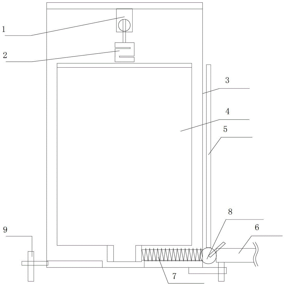 Deflection automatic measuring device and measuring method thereof