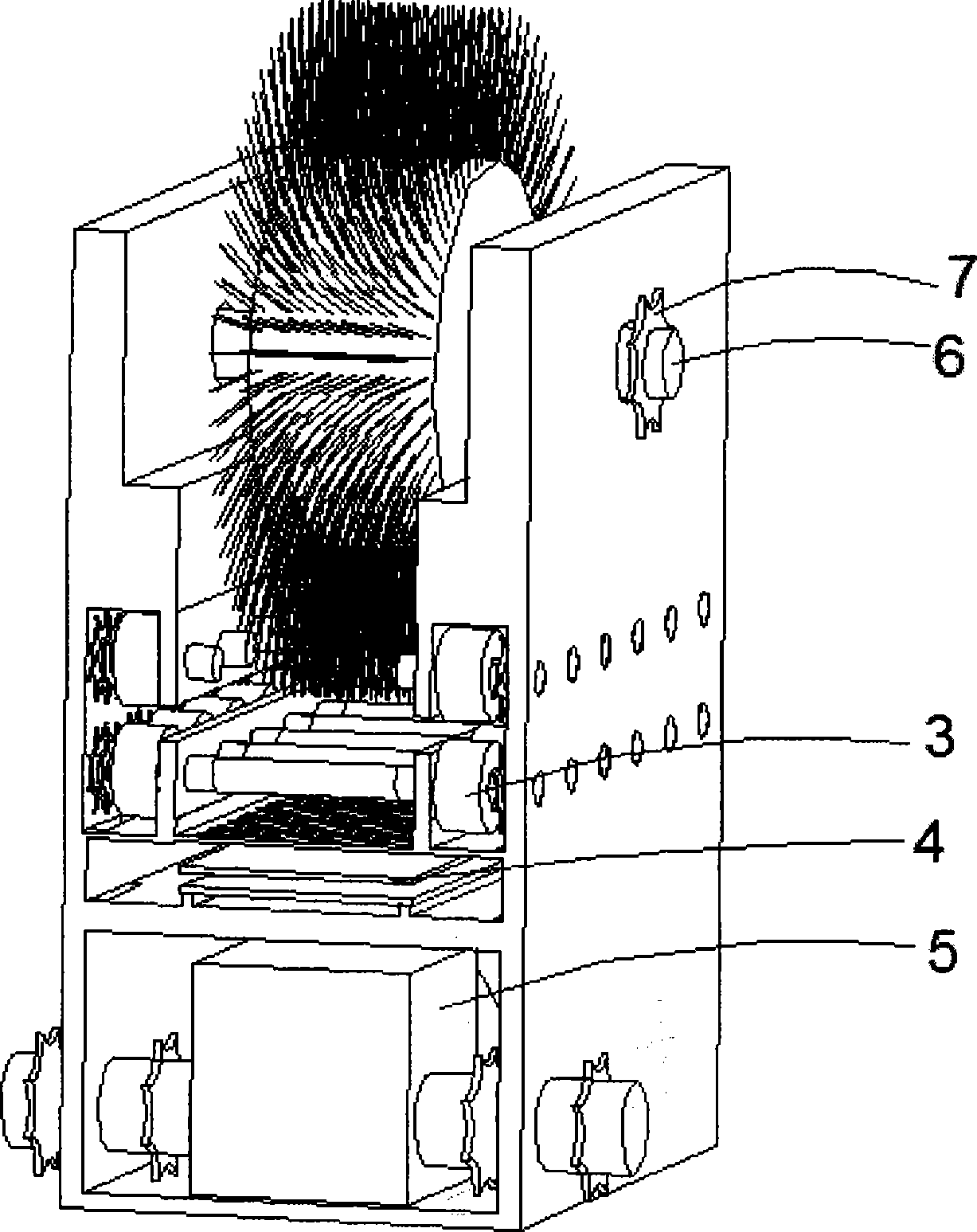 Shoe making cloth processing device