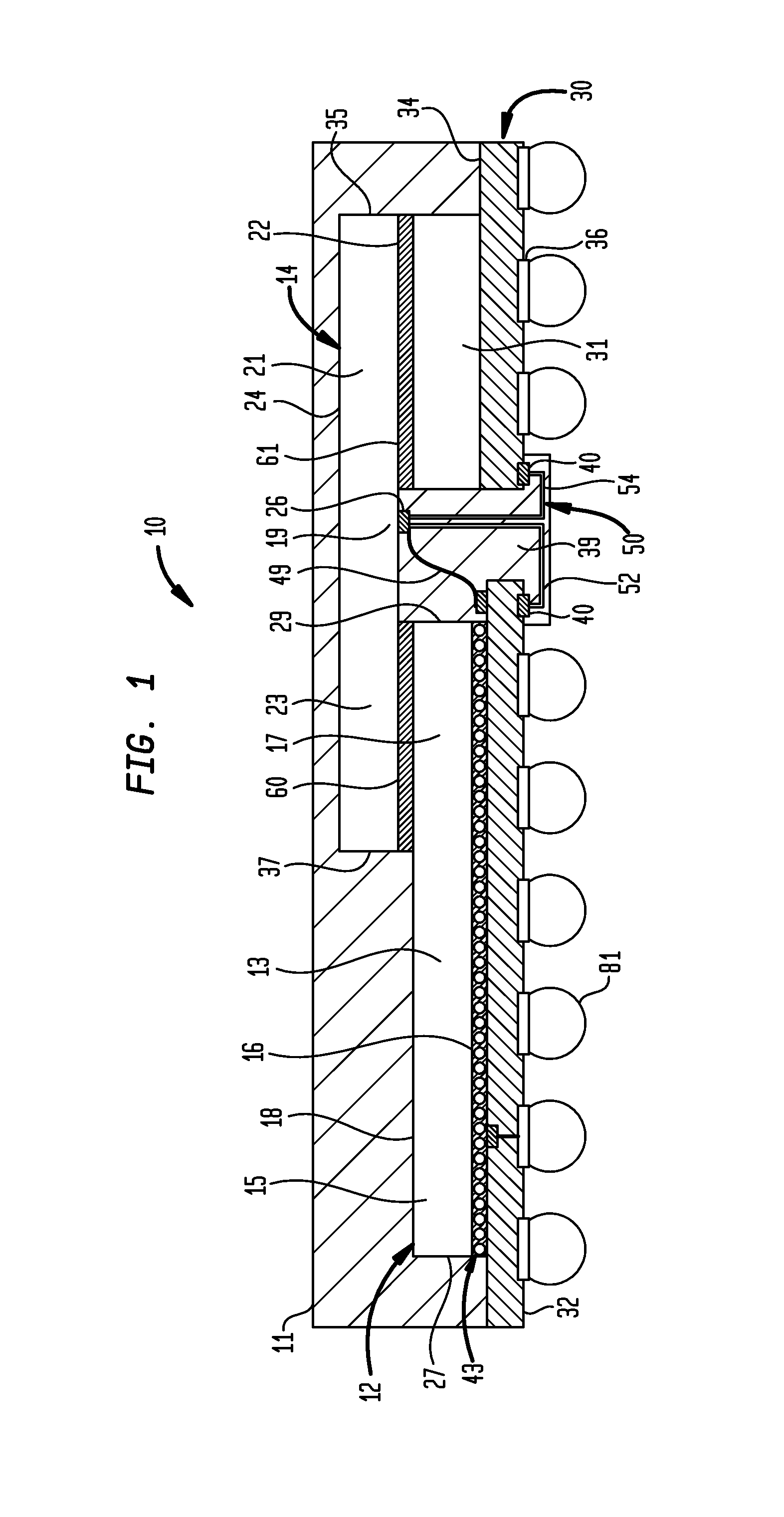 Flip-chip, face-up and face-down wirebond combination package